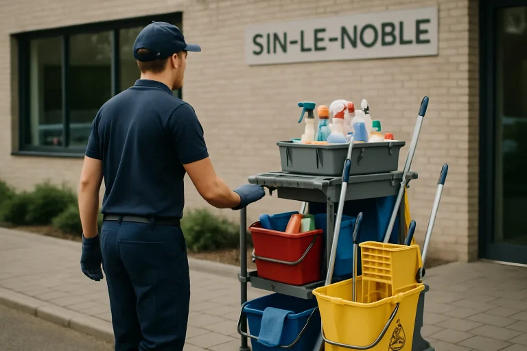 Bureau propre à Sin-Le-Noble, mettant en avant l'efficacité des entreprises de nettoyage locales.